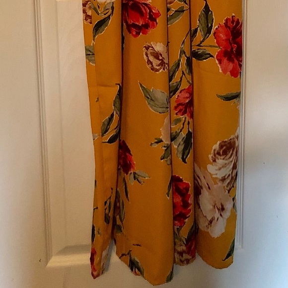 Xhilaration Yellow Floral Jumpsuit - Picture 2 of 4
